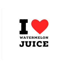 I Love Watermelon Juice Two Sides Premium Plush Fleece Blanket (medium) by ilovewhateva