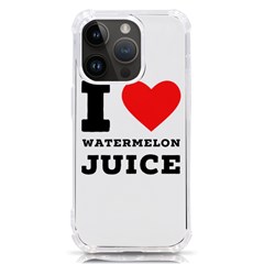 I Love Watermelon Juice Iphone 14 Pro Tpu Uv Print Case by ilovewhateva