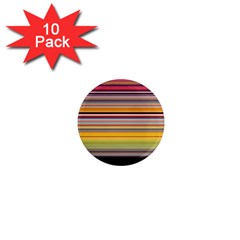 Neopolitan Horizontal Lines Strokes 1  Mini Magnet (10 Pack)  by Bangk1t