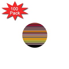 Neopolitan Horizontal Lines Strokes 1  Mini Buttons (100 Pack)  by Bangk1t