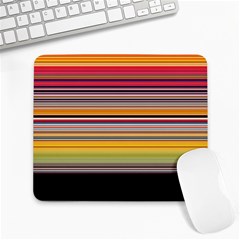 Neopolitan Horizontal Lines Strokes Large Mousepad by Bangk1t