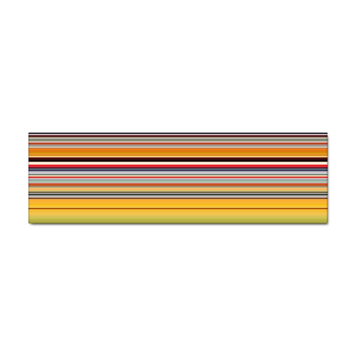 Neopolitan Horizontal Lines Strokes Sticker Bumper (10 pack)