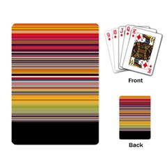 Neopolitan Horizontal Lines Strokes Playing Cards Single Design (rectangle)