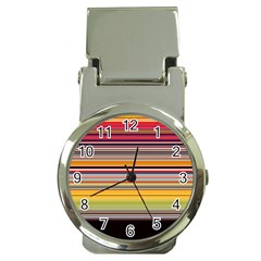 Neopolitan Horizontal Lines Strokes Money Clip Watches