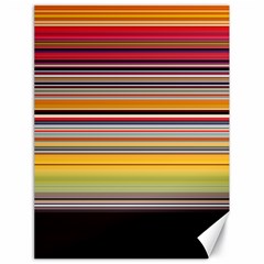 Neopolitan Horizontal Lines Strokes Canvas 18  X 24  by Bangk1t