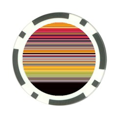 Neopolitan Horizontal Lines Strokes Poker Chip Card Guard