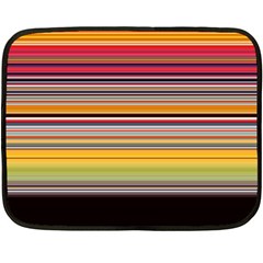 Neopolitan Horizontal Lines Strokes Fleece Blanket (mini) by Bangk1t