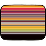 Neopolitan Horizontal Lines Strokes Fleece Blanket (Mini) 35 x27  Blanket