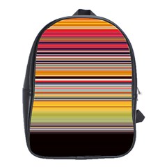 Neopolitan Horizontal Lines Strokes School Bag (large)