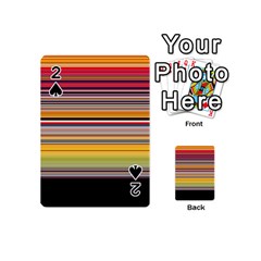 Neopolitan Horizontal Lines Strokes Playing Cards 54 Designs (mini)