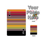 Neopolitan Horizontal Lines Strokes Playing Cards 54 Designs (Mini) Front - Spade3