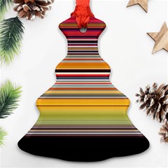 Neopolitan Horizontal Lines Strokes Ornament (christmas Tree) 