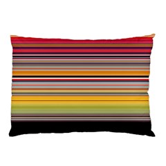 Neopolitan Horizontal Lines Strokes Pillow Case (two Sides)