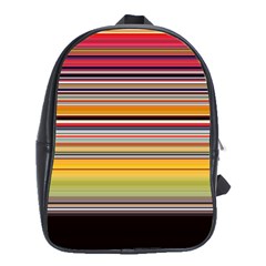 Neopolitan Horizontal Lines Strokes School Bag (xl)