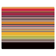 Neopolitan Horizontal Lines Strokes Two Sides Premium Plush Fleece Blanket (medium) by Bangk1t