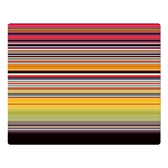 Neopolitan Horizontal Lines Strokes Two Sides Premium Plush Fleece Blanket (large)