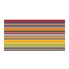 Neopolitan Horizontal Lines Strokes Satin Wrap 35  X 70  by Bangk1t