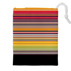 Neopolitan Horizontal Lines Strokes Drawstring Pouch (4xl) by Bangk1t