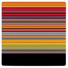 Neopolitan Horizontal Lines Strokes Uv Print Square Tile Coaster  by Bangk1t