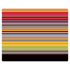 Neopolitan Horizontal Lines Strokes Premium Plush Fleece Blanket (medium) by Bangk1t