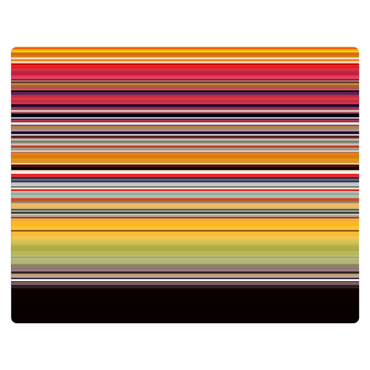 Neopolitan Horizontal Lines Strokes Premium Plush Fleece Blanket (Medium)