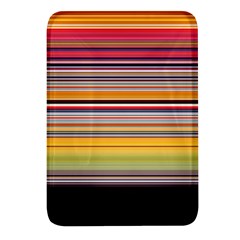 Neopolitan Horizontal Lines Strokes Rectangular Glass Fridge Magnet (4 Pack)