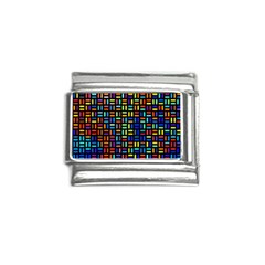 Geometric Colorful Square Rectangle Italian Charm (9mm) by Bangk1t