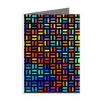 Geometric Colorful Square Rectangle Mini Greeting Cards (Pkg of 8) Right