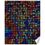 Geometric Colorful Square Rectangle Canvas 16  x 20  15.75 x19.29  Canvas - 1