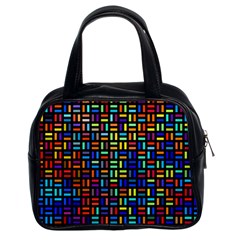 Geometric Colorful Square Rectangle Classic Handbag (two Sides)