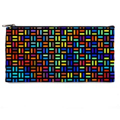 Geometric Colorful Square Rectangle Pencil Case by Bangk1t