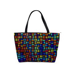 Geometric Colorful Square Rectangle Classic Shoulder Handbag by Bangk1t