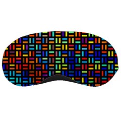 Geometric Colorful Square Rectangle Sleeping Mask by Bangk1t