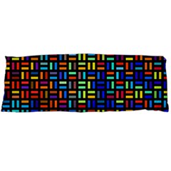 Geometric Colorful Square Rectangle Body Pillow Case (dakimakura) by Bangk1t