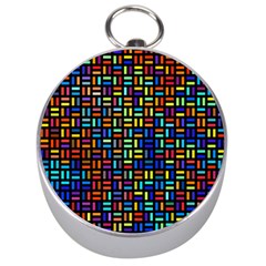 Geometric Colorful Square Rectangle Silver Compasses by Bangk1t