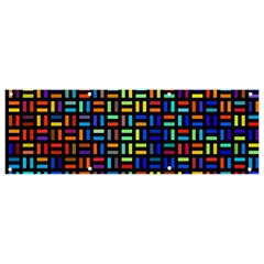 Geometric Colorful Square Rectangle Banner And Sign 9  X 3  by Bangk1t