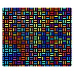 Geometric Colorful Square Rectangle Premium Plush Fleece Blanket (Small) 50 x40  Blanket Front