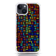 Geometric Colorful Square Rectangle Iphone 14 Tpu Uv Print Case by Bangk1t