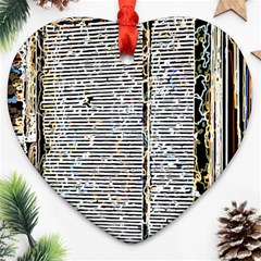 Manuscript Lost Pages Lost History Heart Ornament (two Sides)