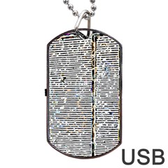 Manuscript Lost Pages Lost History Dog Tag Usb Flash (one Side)