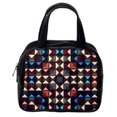 Symmetry Geometric Pattern Texture Classic Handbag (one Side)