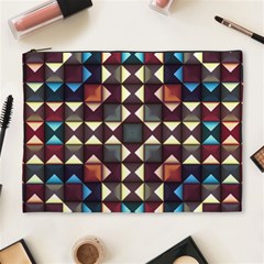 Symmetry Geometric Pattern Texture Cosmetic Bag (xl) by Bangk1t