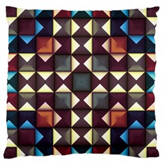 Symmetry Geometric Pattern Texture Large Cushion Case (one Side)