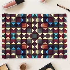 Symmetry Geometric Pattern Texture Cosmetic Bag (xxl) by Bangk1t