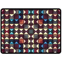 Symmetry Geometric Pattern Texture Two Sides Fleece Blanket (large) by Bangk1t