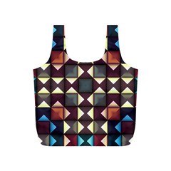 Symmetry Geometric Pattern Texture Full Print Recycle Bag (s) by Bangk1t