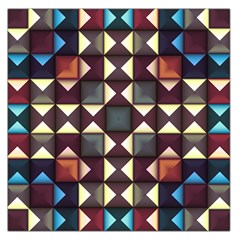 Symmetry Geometric Pattern Texture Square Satin Scarf (36  X 36 ) by Bangk1t