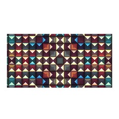 Symmetry Geometric Pattern Texture Satin Wrap 35  X 70  by Bangk1t