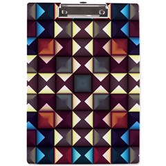 Symmetry Geometric Pattern Texture A4 Acrylic Clipboard