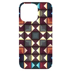 Symmetry Geometric Pattern Texture Iphone 14 Pro Max Black Uv Print Case by Bangk1t